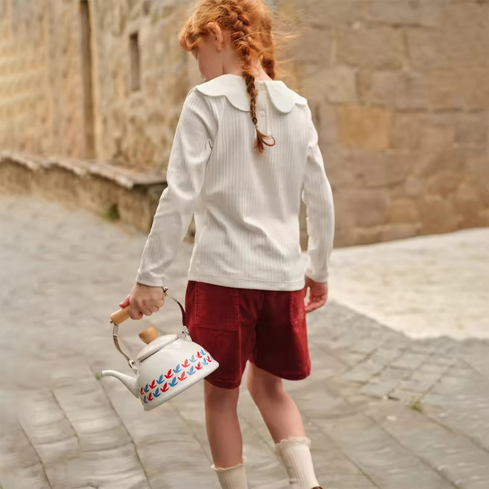 【予約】dave&bella デイブベラ ハート襟リブトップス DK3252660