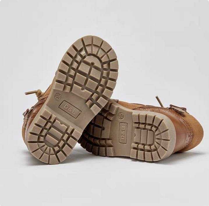 dave&bella デイブベラ 裏起毛ブラウンブーツ DB4238404