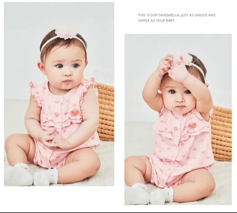 dave&bella  デイブベラ トマトちゃんフリルロンパース 59cm