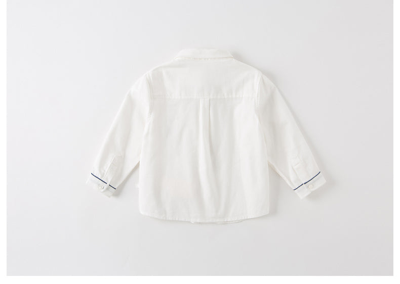 dave&bella デイブベラ 刺繍ネクタイ付きシンプルシャツ DB1230269 90cm