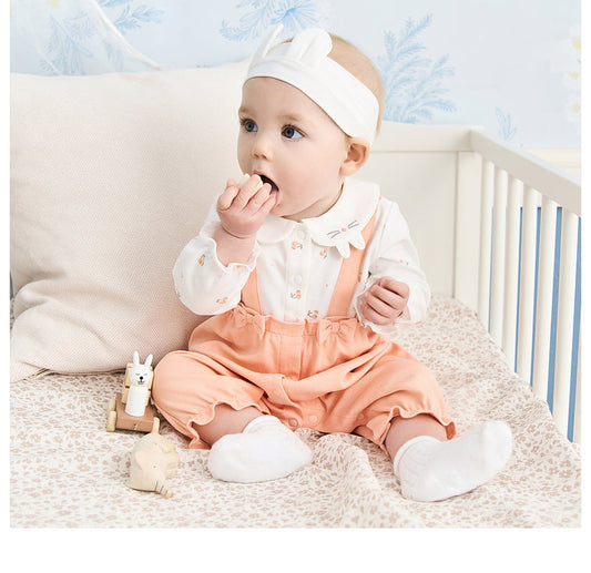 dave&bella デイブベラ アニマル襟チェリーデザインロンパース DB1230282 66cm