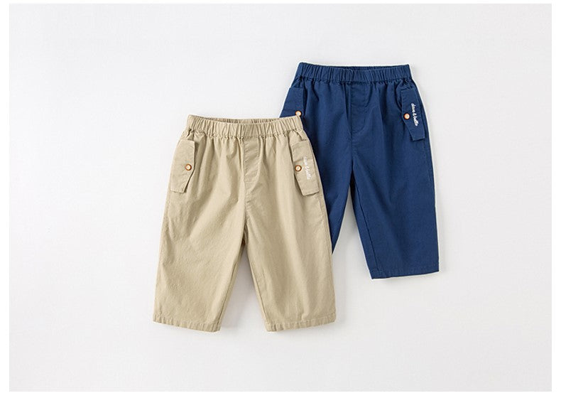 dave&bella Dave Bella pocket logo embroidery simple pants DB2234109