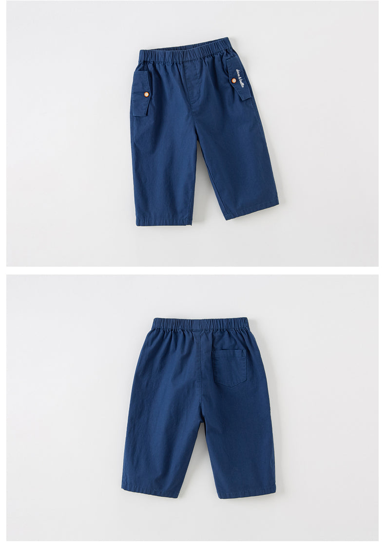 dave&bella Dave Bella pocket logo embroidery simple pants DB2234109
