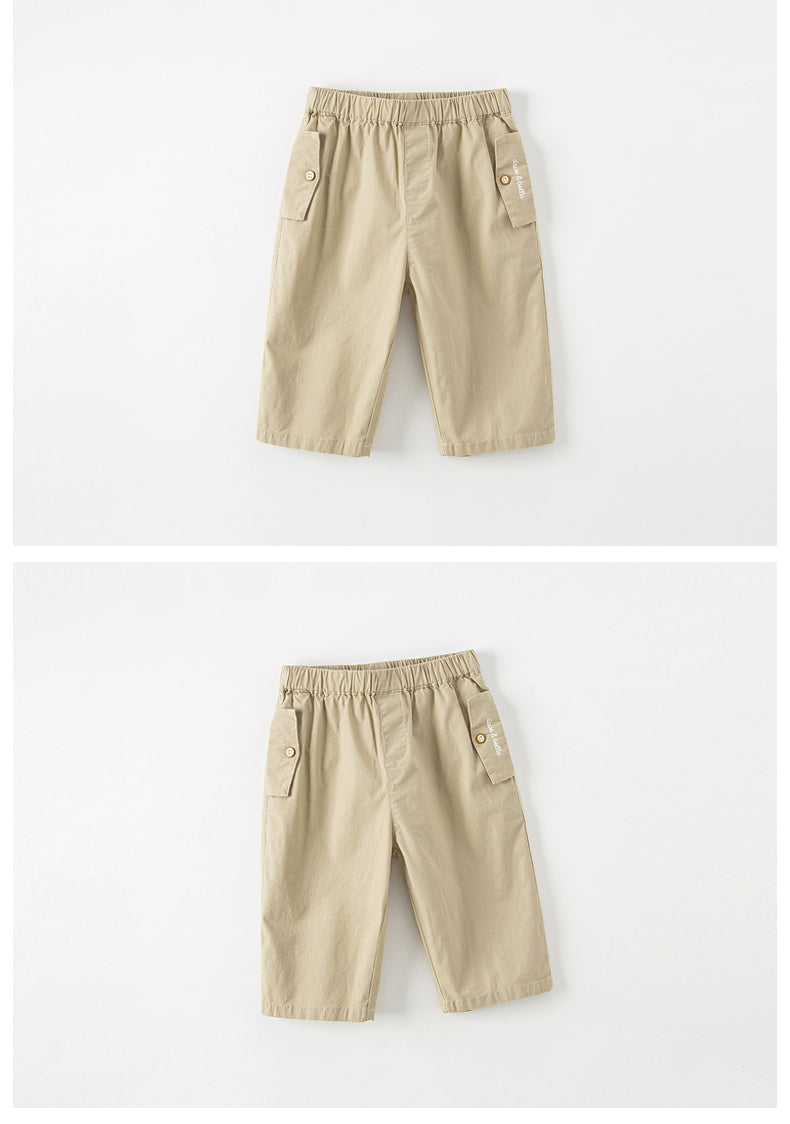 dave&bella Dave Bella pocket logo embroidery simple pants DB2234109