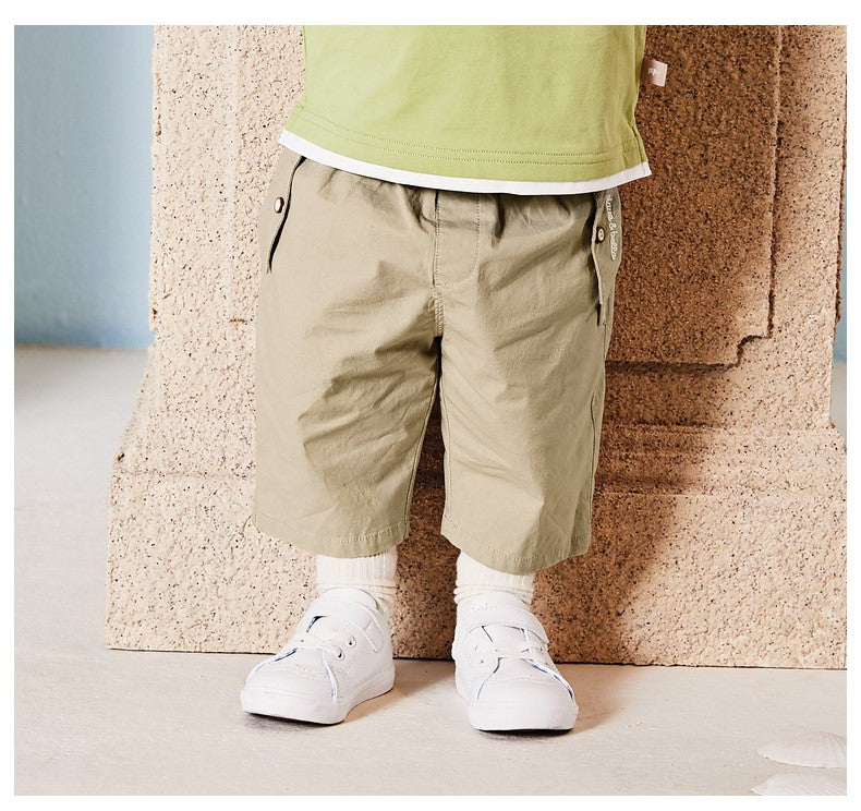 dave&bella Dave Bella pocket logo embroidery simple pants DB2234109