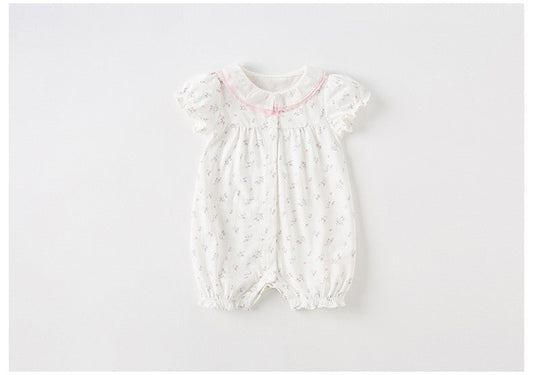 【66cm last one】dave&bella デイブベラ フローラルロンパース DB2234936