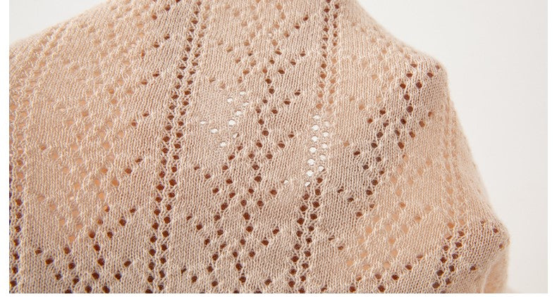 dave&bella デイブベラ 透かし編みピンクボレロ DB2235453