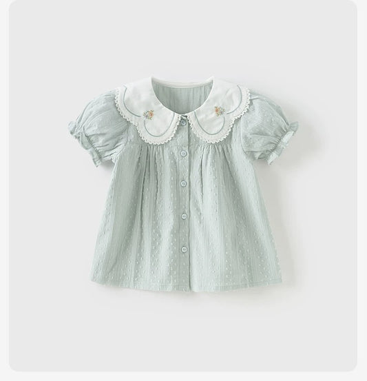 dave&bella デイブベラ 刺繍襟ブラウス DB2251132