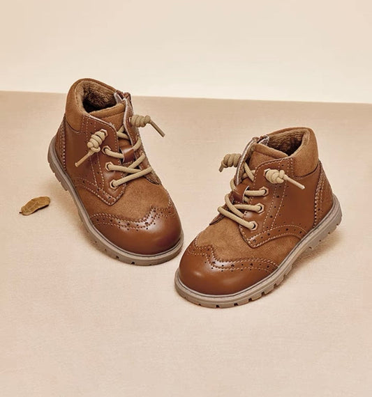 dave&bella Dave Bella brushed lining brown boots DB4238404