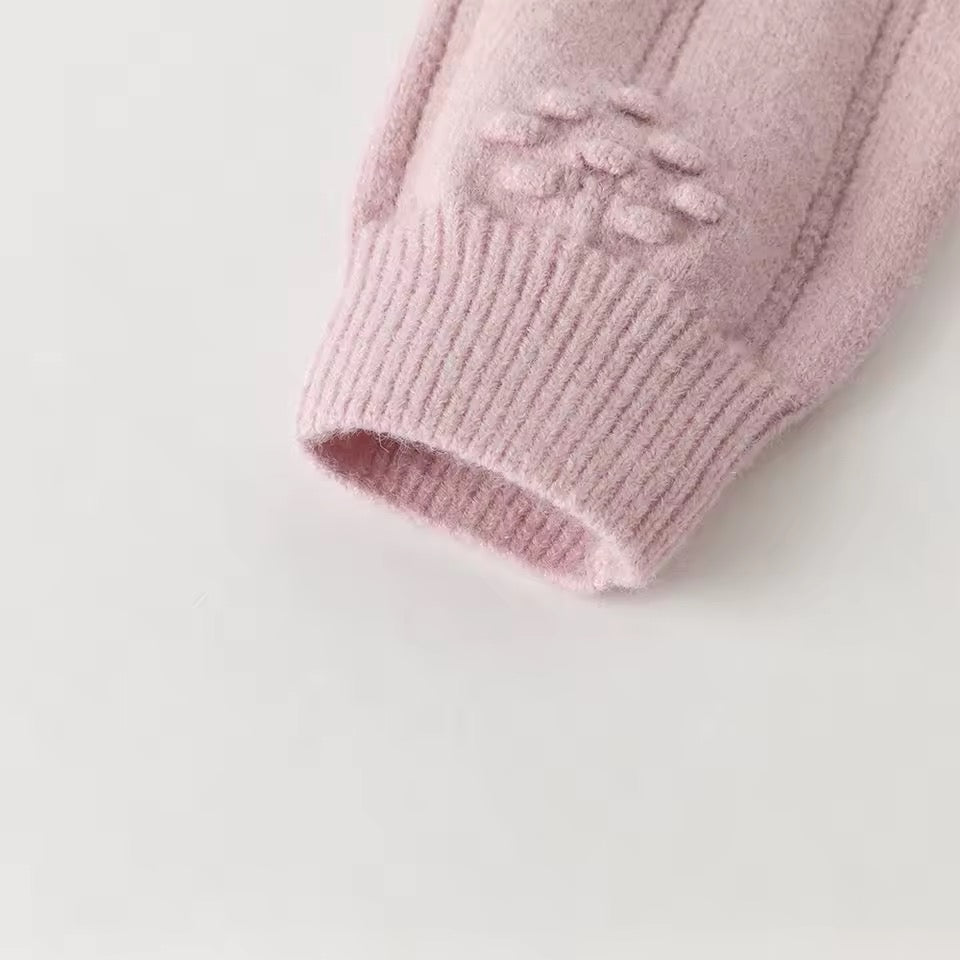 【予約】dave&bella デイブベラ ビッグフリルカラーピンクトップス DK4253629