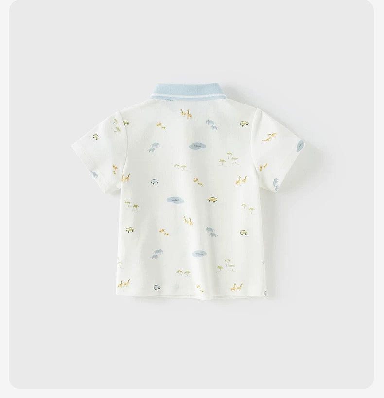 dave&bella デイブベラ サファリイラストポロシャツ DB2252003