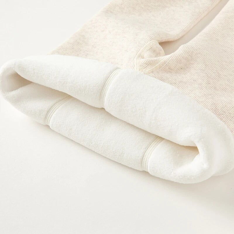 dave&bella Dave Bella bear embroidery brushed lining leggings tights DB4238230