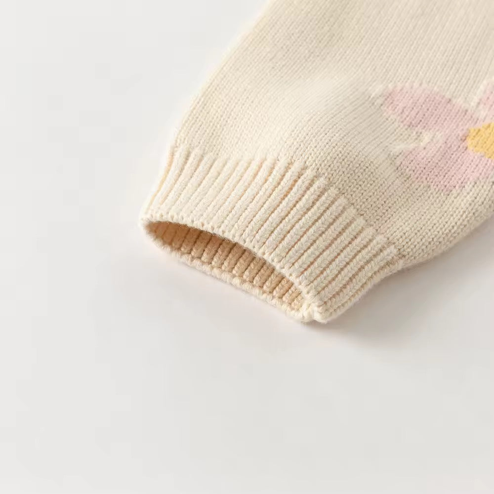 【予約】dave&bella デイブベラ フラワーデザインカーディガン DB3253001