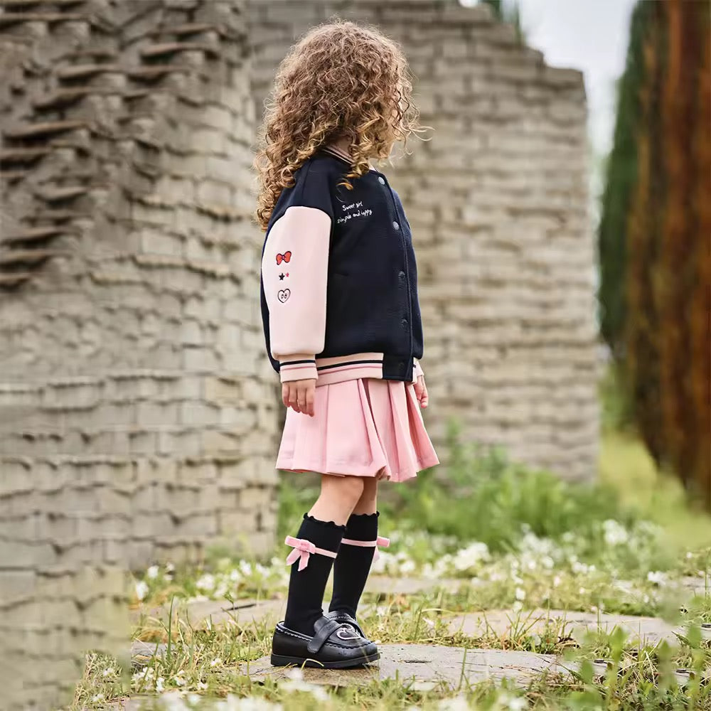 【予約】dave&bella デイブベラ ガールズ刺繍ブルゾン DB3253554