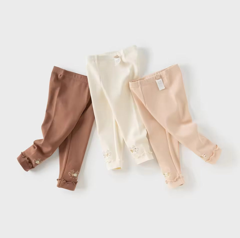 【予約】dave&bella デイブベラ トナカイ&フラワー刺繍レギンス DB3252653