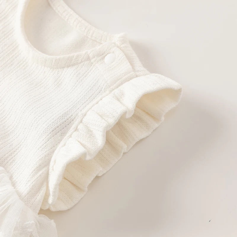 dave&bella デイブベラ ホワイトベビードレス3点セット DB1247713