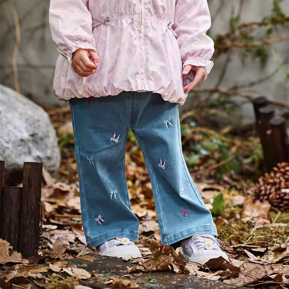 【予約】dave&bella デイブベラ リボン刺繍パンツ DB3252866