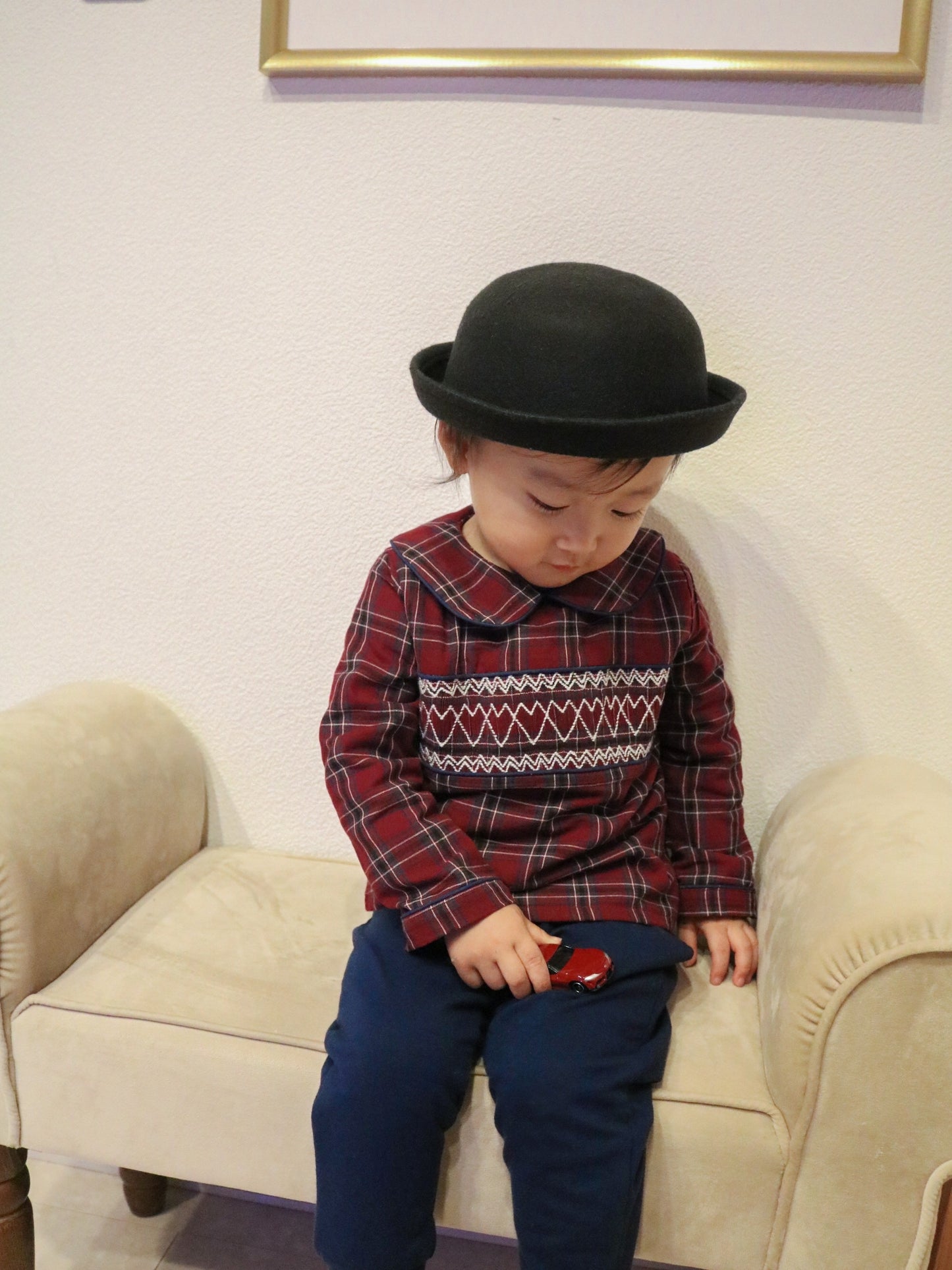 missy'sオリジナル ハートスモッキングブラウス