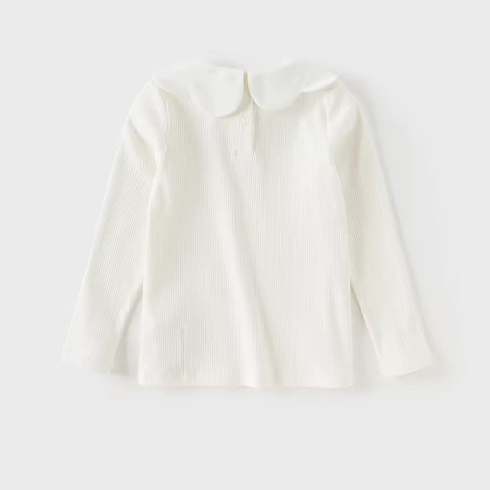 【予約】dave&bella デイブベラ ハート襟リブトップス DK3252660