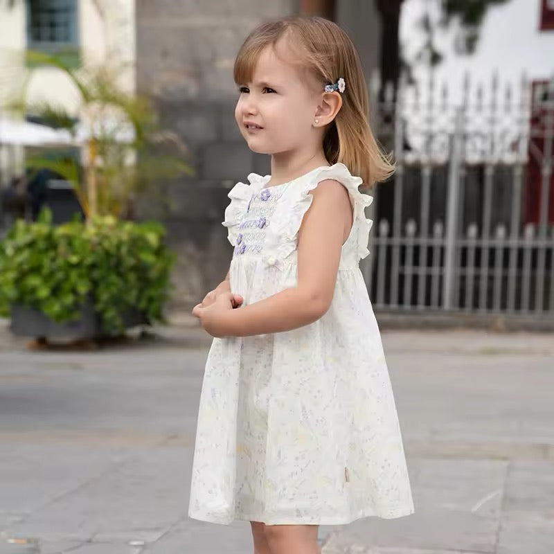 dave&bella デイブベラ フラワースモッキングワンピース DB2252398