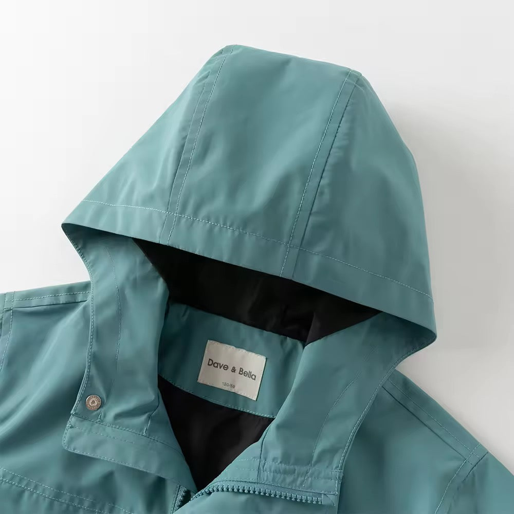 【予約】dave&bella デイブベラ フリースブルゾン付きグリーンアウター DK3253025