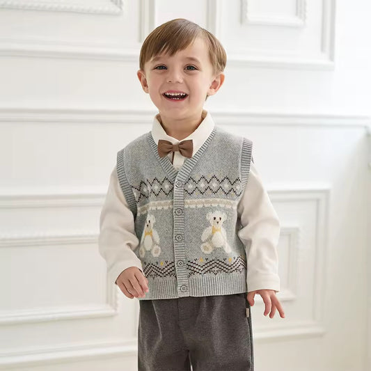 【予約】dave&bella デイブベラ テディベアデザインベスト DB3253613