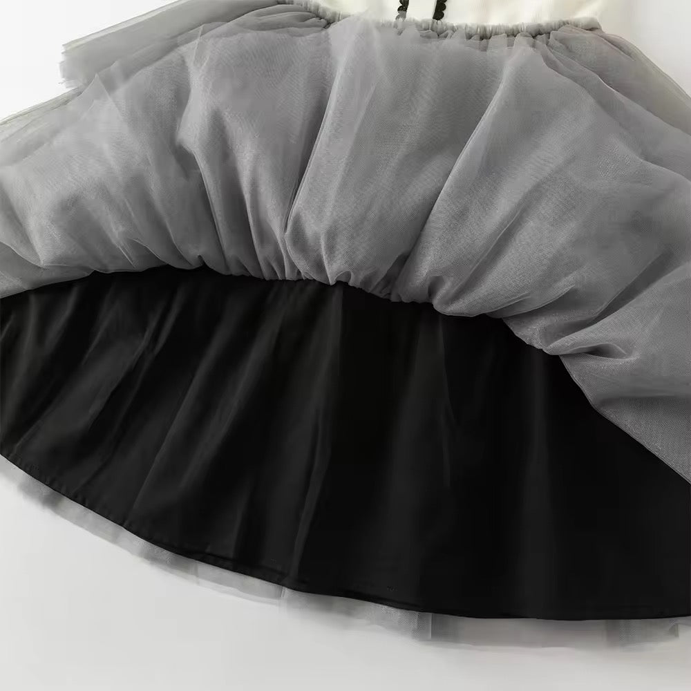 【予約】dave&bella デイブベラ ティアードチュールスカートワンピース DK3252711