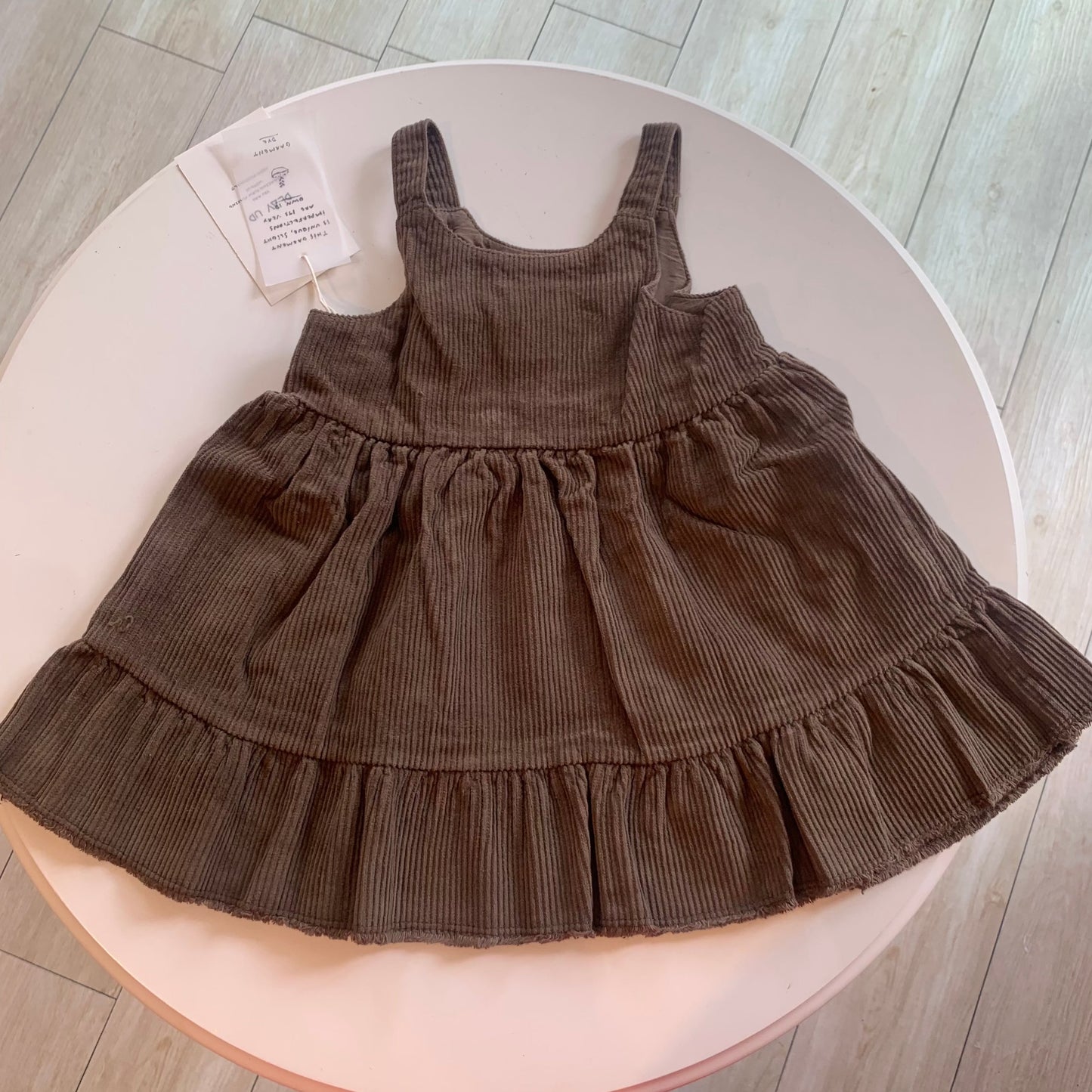PlayUp プレイアップ Organic cotton corduroy dress brown