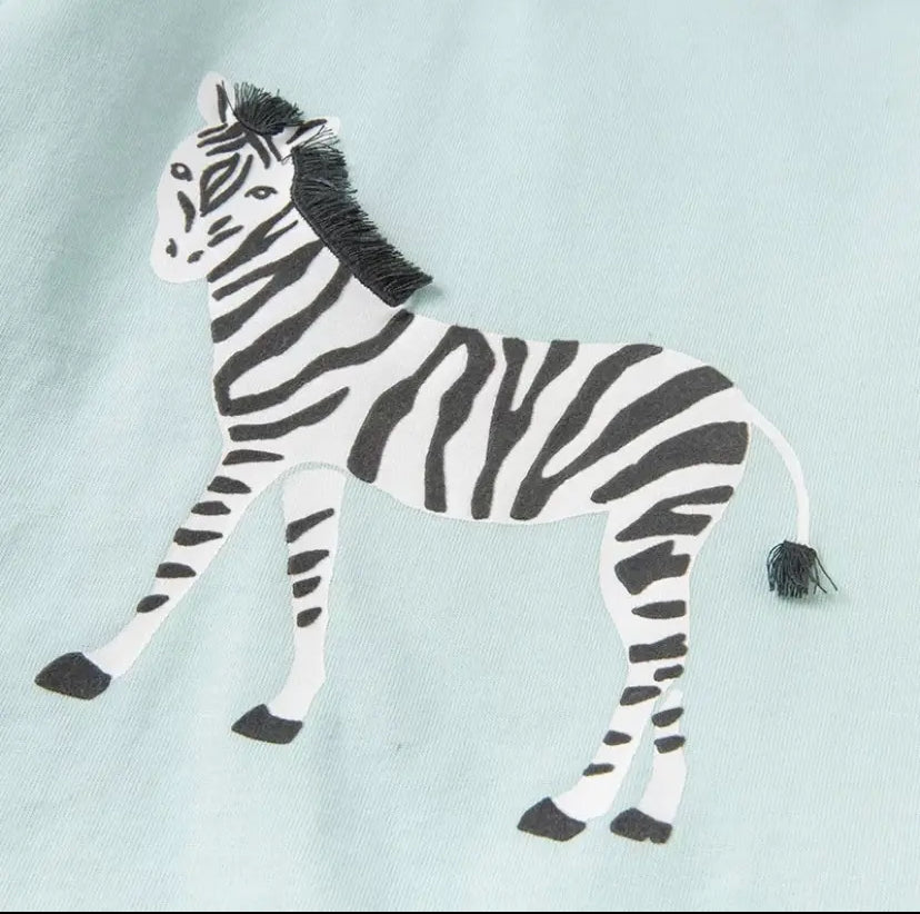 dave&bella デイブベラ  ゼブラフリンジロンT 80cm  130cm