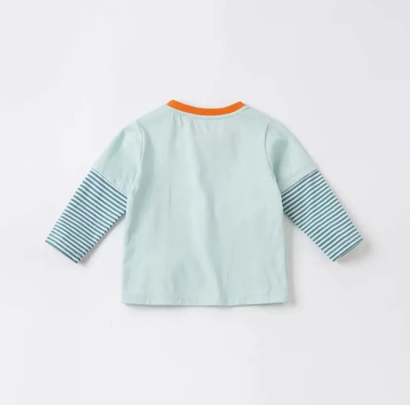 dave&bella デイブベラ  ゼブラフリンジロンT 80cm  130cm