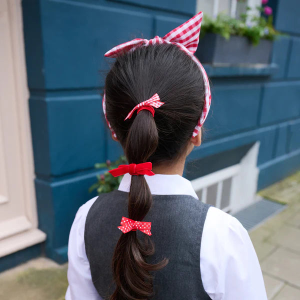 Rockahula kids ロッカフラキッズ School Bow Pony Set Red