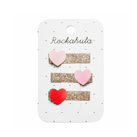 Rockahula Kids ロッカフラキッズ Heartbreaker Glitter Bar Clips