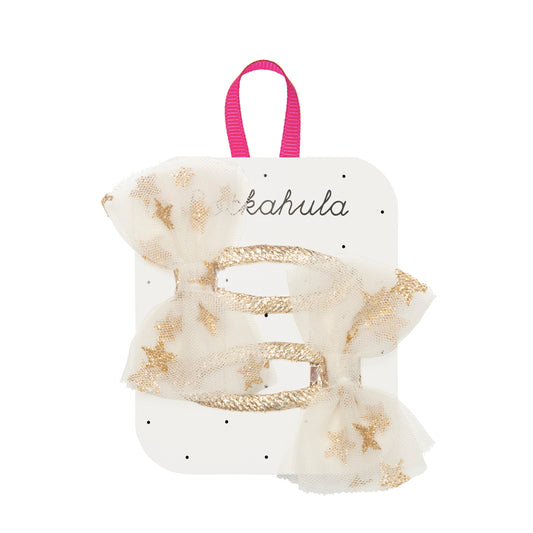 Rockahula Kids ロッカフラキッズ Wish Upon A Star Tulle Bow Clips