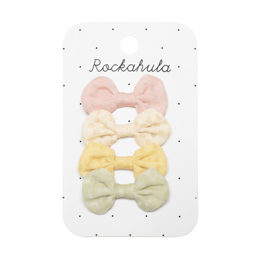 Rockahula Kids ロッカフラキッズ Little Daisy Pastel Bow Clip Set