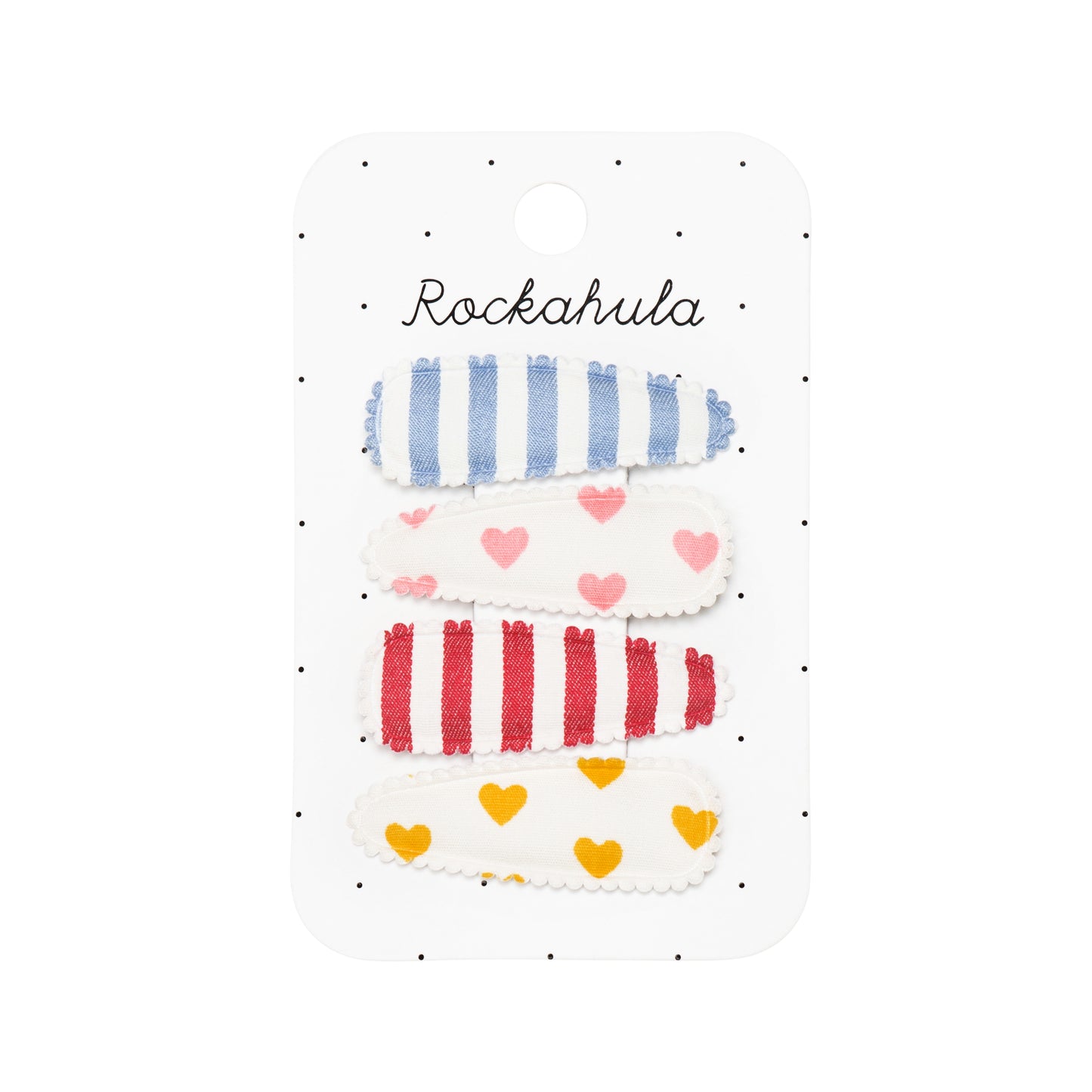 Rockahula Kids ロッカフラキッズ Vintage Rainbow Fabric Clip Set