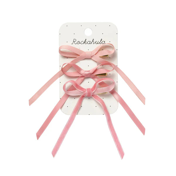 Rockahula Kids ロッカフラキッズ Very Cutesy Long Bow Clips