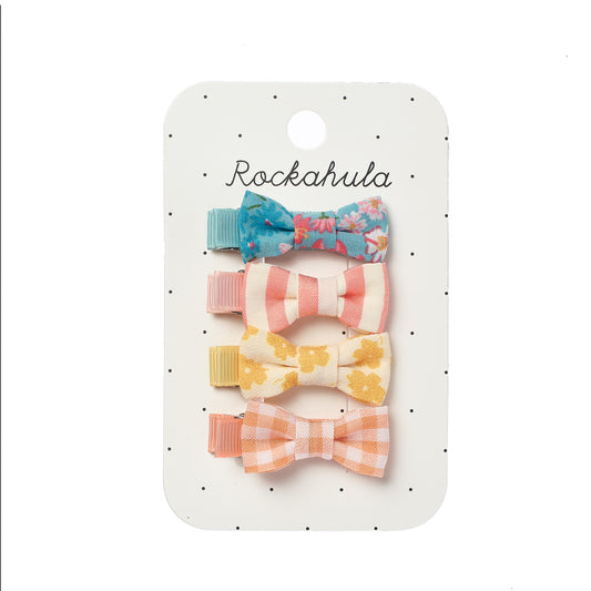 Rockahula Kids ロッカフラキッズ Heidi Floral Mini Bow Clip Set
