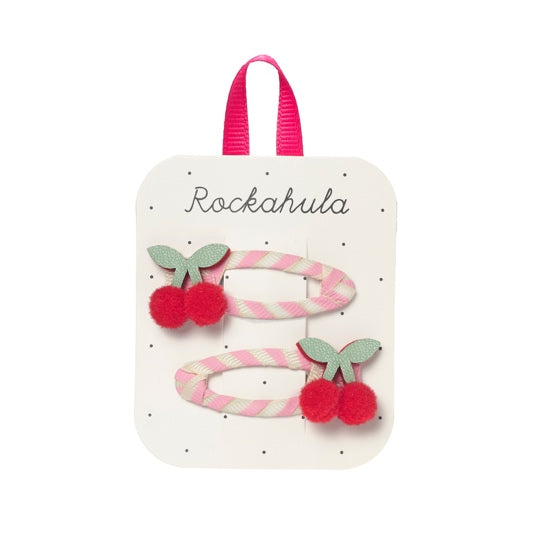 Rockahula Kids ロッカフラキッズ Cherry Kiss Stripy Clips