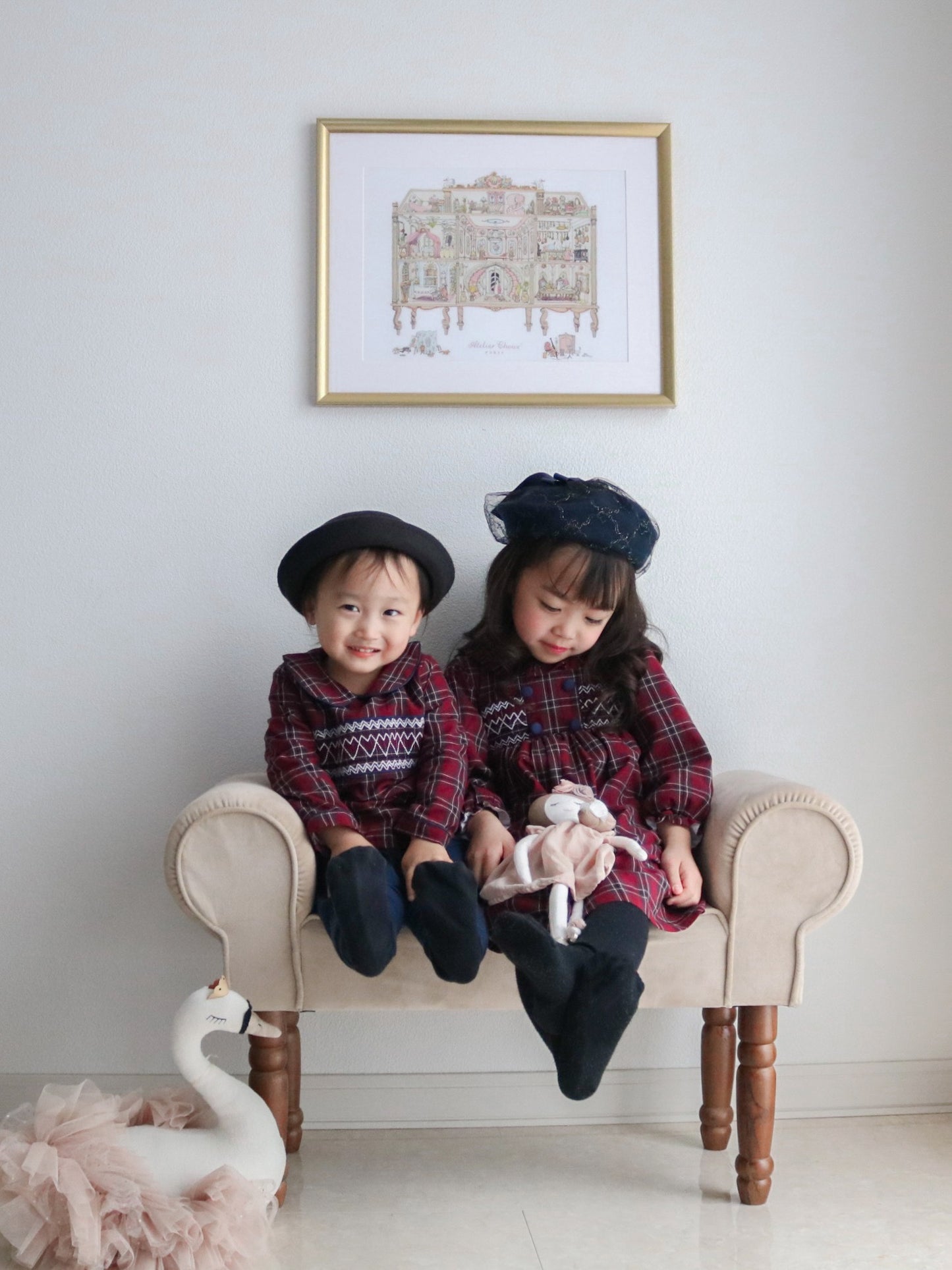 missy'sオリジナル ハートスモッキングワンピース