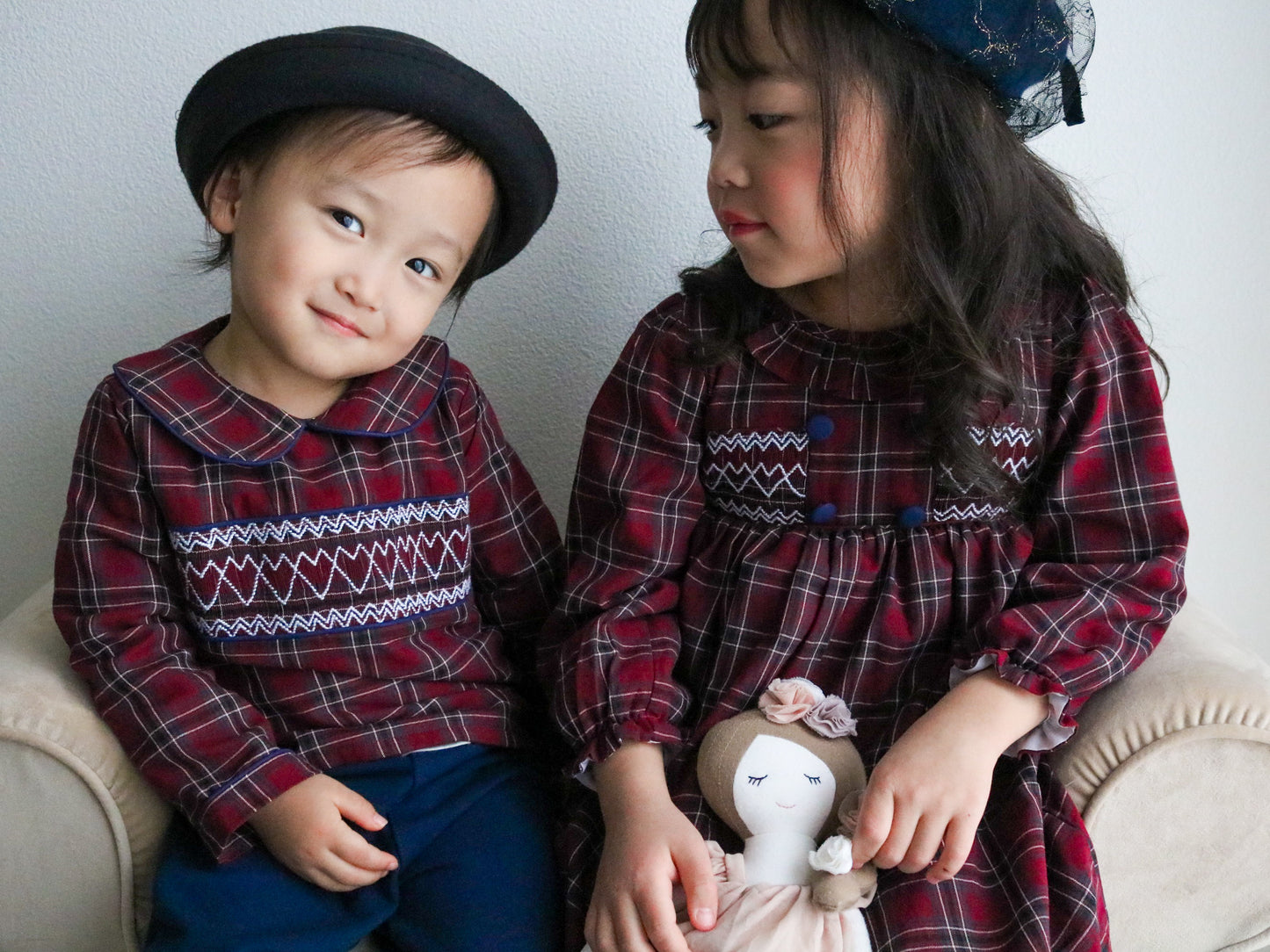 missy'sオリジナル ハートスモッキングワンピース