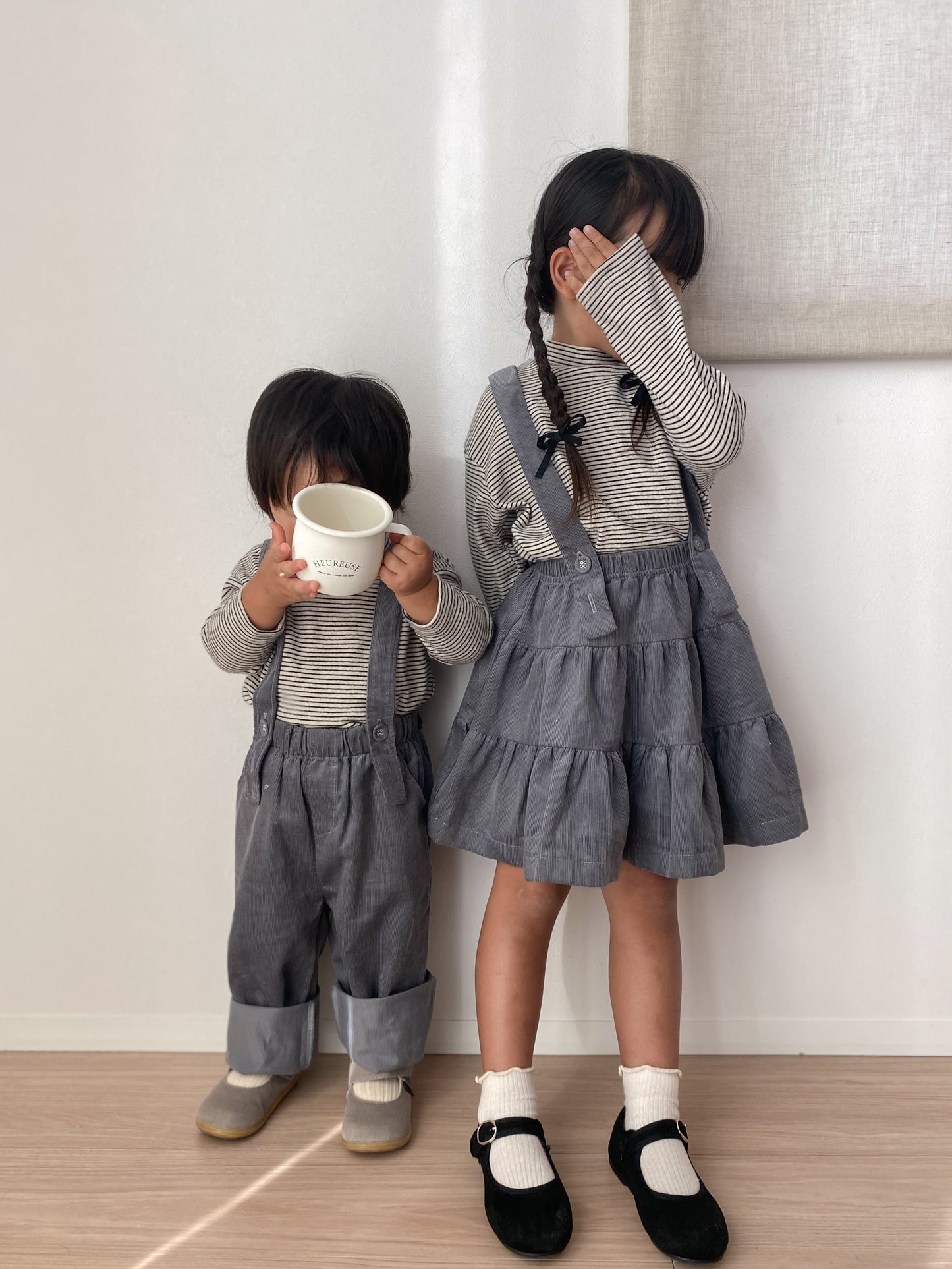 missy's original organic cotton corduroy suspender pants