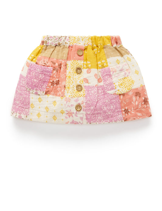 Purebaby ピュアベビー PATCHWORK SKIRT PB1003S23