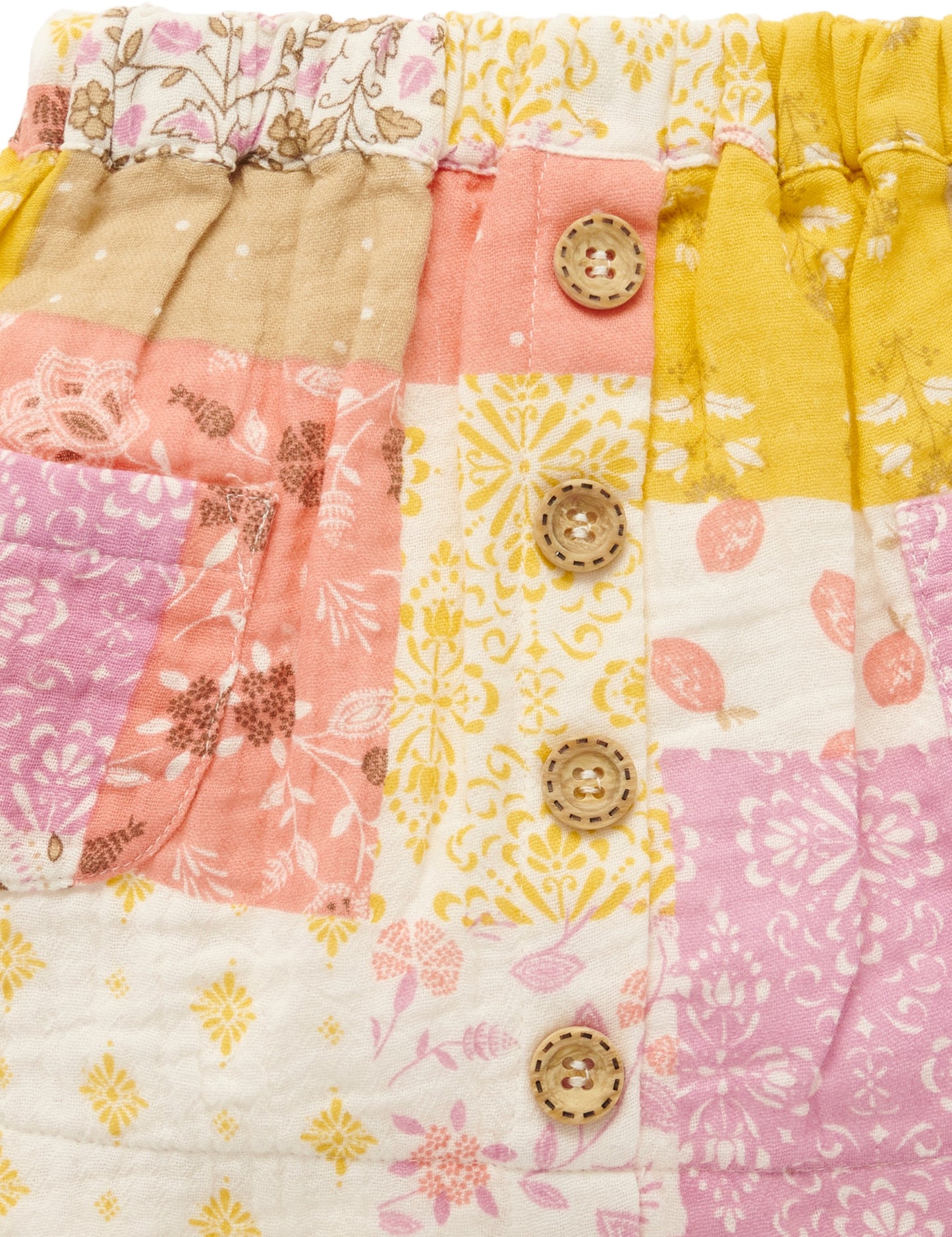 Purebaby ピュアベビー PATCHWORK SKIRT PB1003S23
