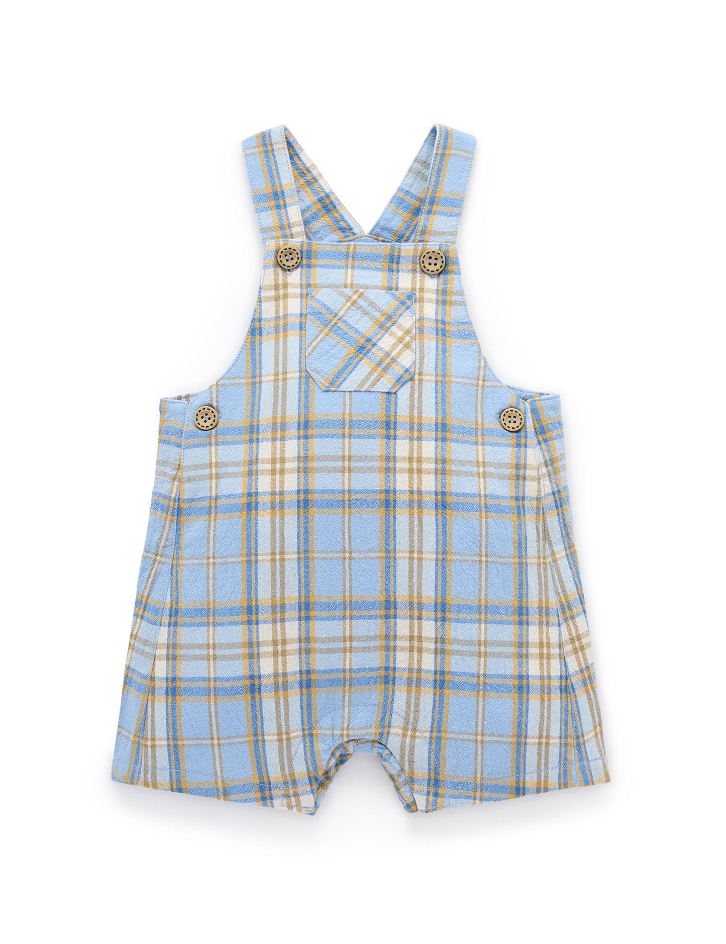 Purebaby ピュアベビー CHECK OVERALL PB1005S25