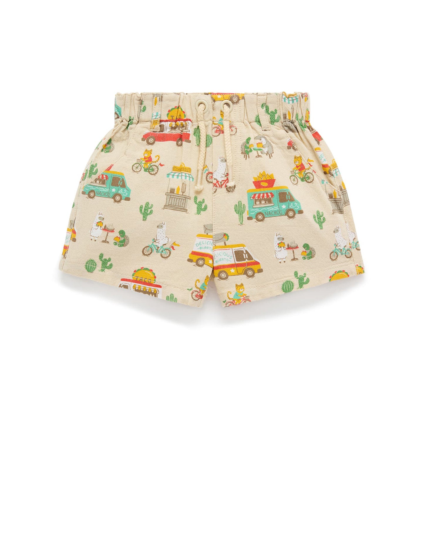 Purebaby ピュアベビー PULL ON PRINTED SHORT PB1008S25