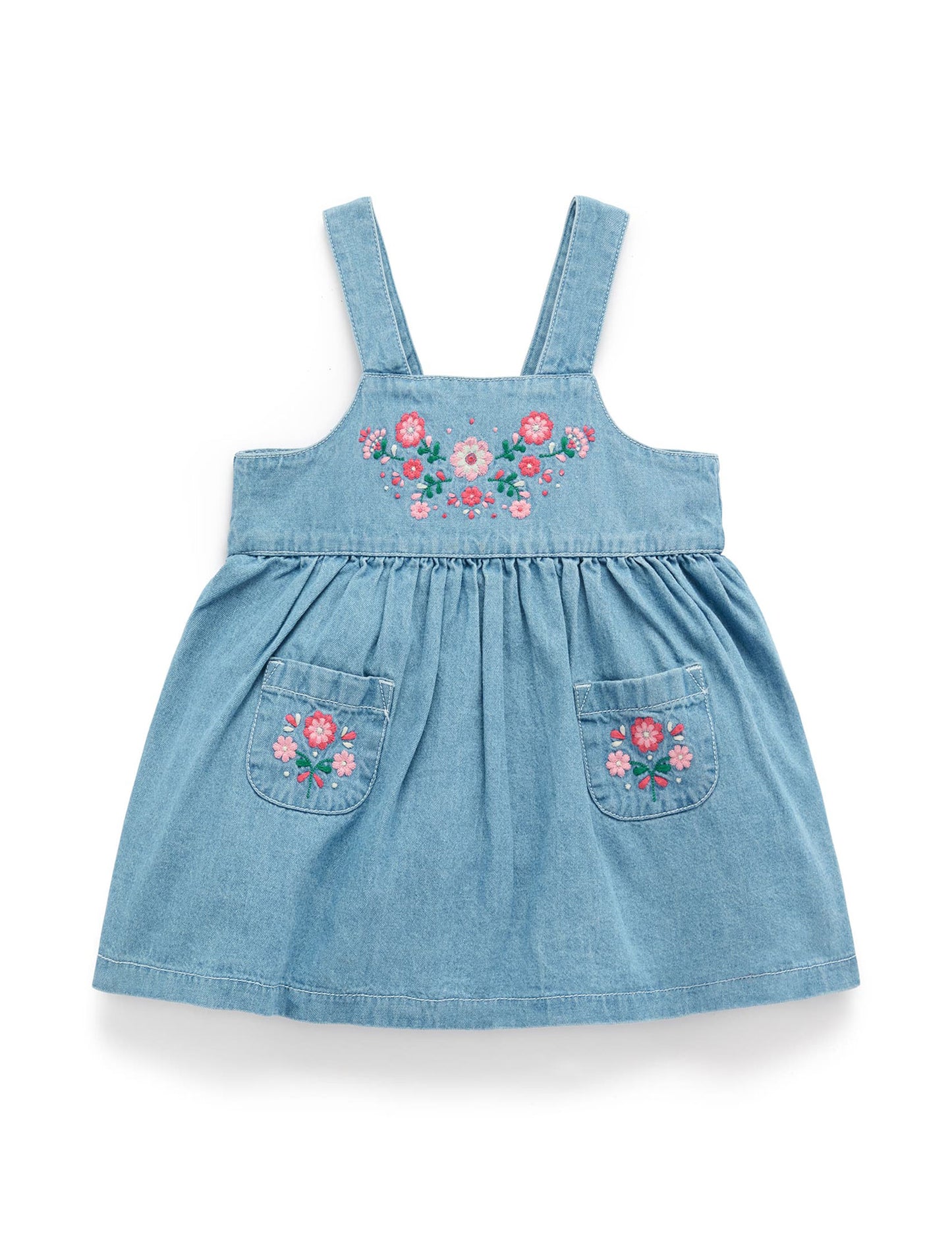 Purebaby ピュアベビー EMBROIDERED PINNIE PB1043S25