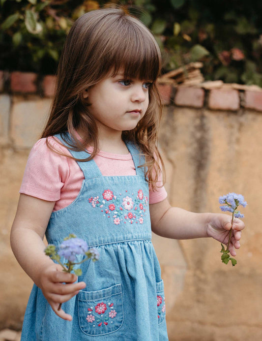 Purebaby ピュアベビー EMBROIDERED PINNIE PB1043S25