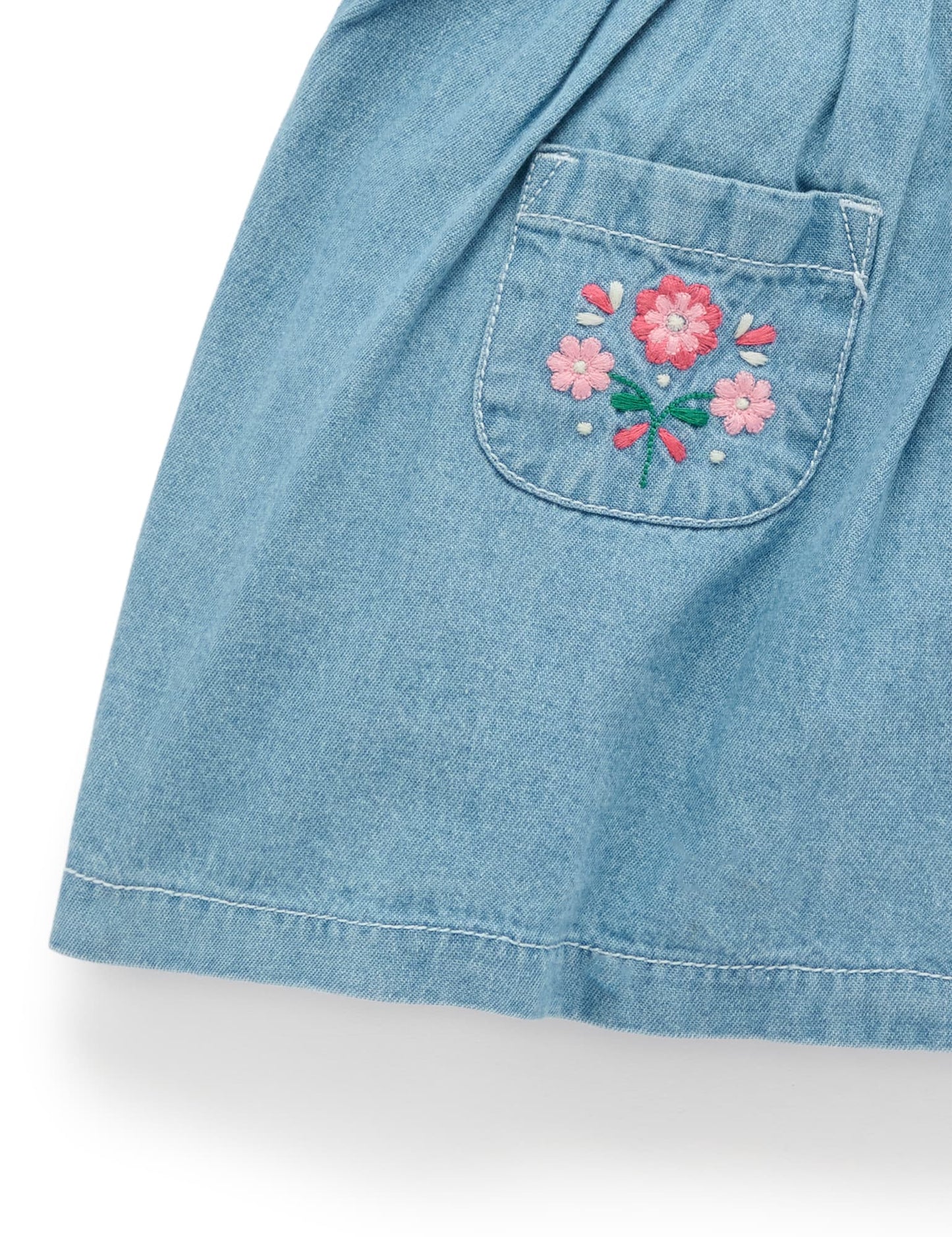 Purebaby ピュアベビー EMBROIDERED PINNIE PB1043S25