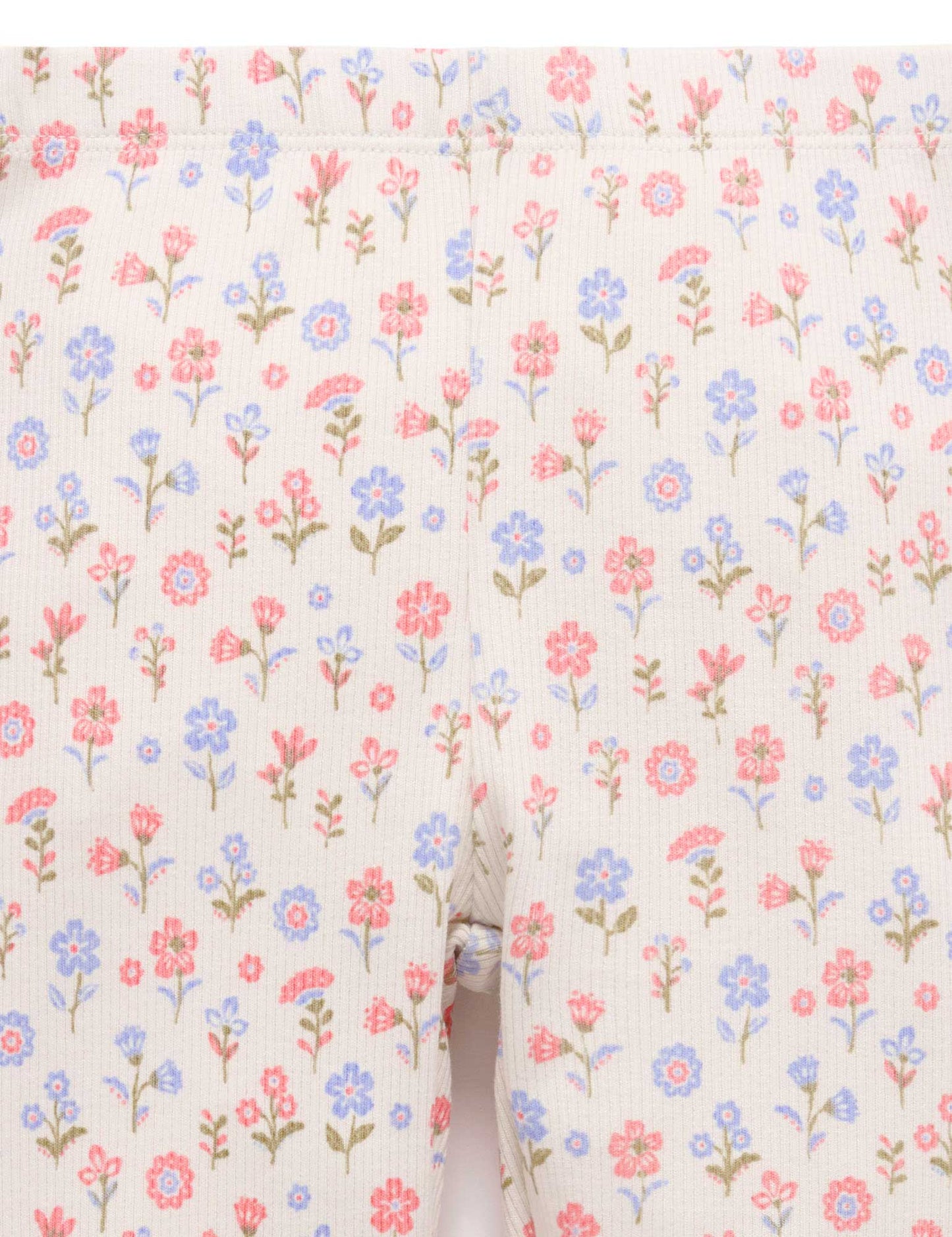 Purebaby ピュアベビー RIB LEGGINGS DAHLIA PRIN PB1051S25