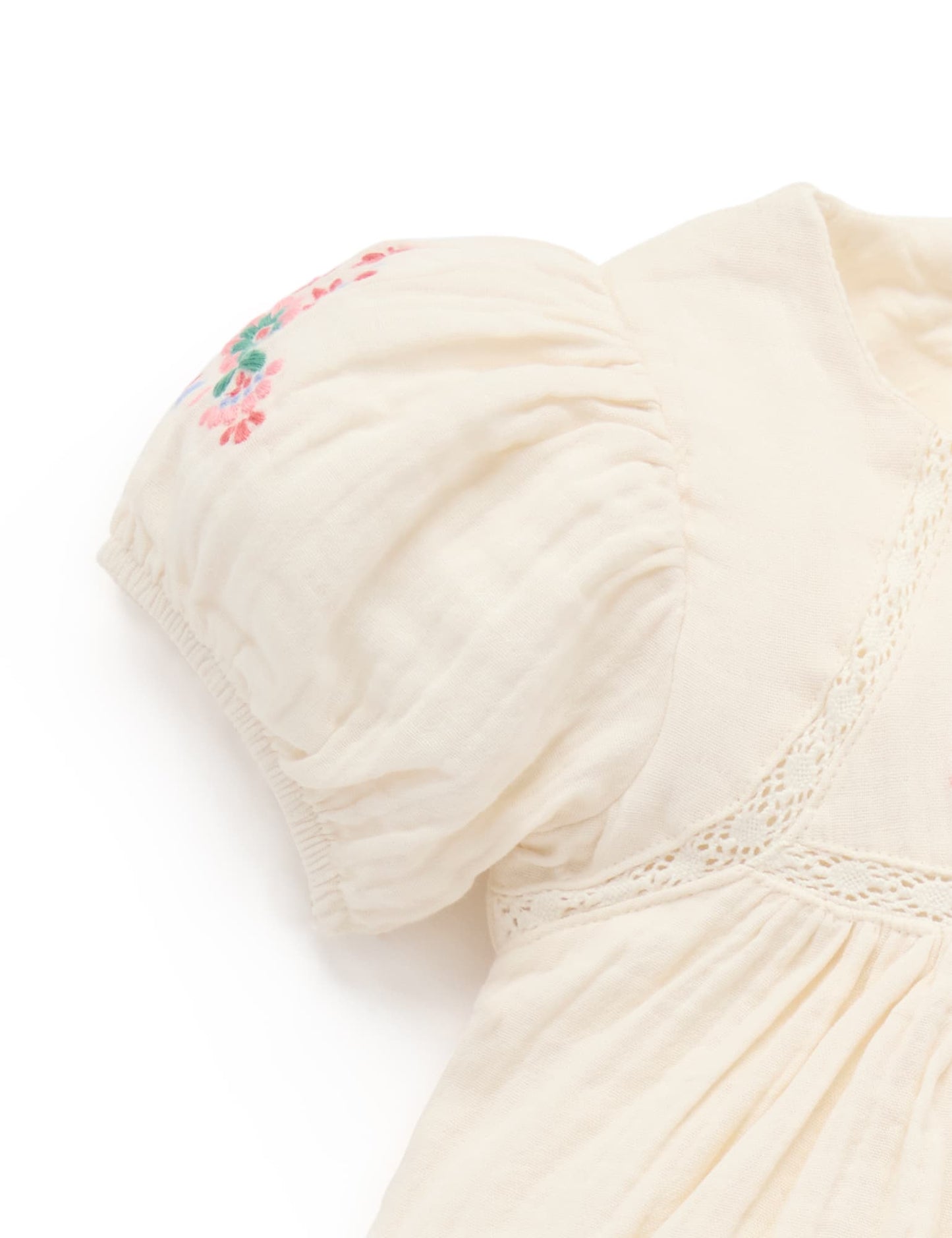 Purebaby ピュアベビー EMBROIDERED DRESS PB1068S25